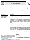 Cover page: Computed tomography guided sizing for transcatheter pulmonary valve replacement