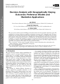 Cover page: Decision Analysis with Geographically Varying Outcomes: Preference Models and Illustrative Applications