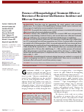 Cover page: Presence of Histopathological Treatment Effects at Resection of Recurrent Glioblastoma: Incidence and Effect on Outcome