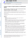 Cover page: Predictors of impact of vaginal symptoms in postmenopausal women