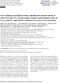 Cover page: New technique for high-precision, simultaneous measurements of CH4, N2O and CO2 concentrations; isotopic and elemental ratios of N2, O2 and Ar; and total air content in ice cores by wet extraction