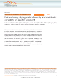 Cover page: Extraordinary phylogenetic diversity and metabolic versatility in aquifer sediment