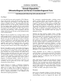 Cover page: Episodic Oligoarthritis: Differential Diagnosis and Review of Available Diagnostic Tools