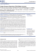 Cover page: Single-Surgeon Experience With Robot-Assisted Ureteroneocystostomy for Distal Ureteral Pathologies in Adults