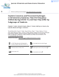 Cover page: Student Concerns and Perceived Challenges in Introductory Statistics, How the Frequency Shifted during COVID-19, and How They Differ by Subgroups of Students