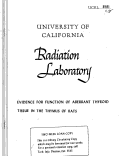 Cover page: EVIDENCE FOR FUNCTION OF ABERRANT THYROID TISSUE IN THE THYMUS OF RATS