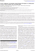 Cover page: Urinary Glyphosate Concentrations among Pregnant Participants in a Randomized, Crossover Trial of Organic and Conventional Diets