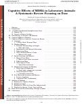 Cover page: MDMA and Pavlovian Fear Memory: Dose‐Effect Analysis