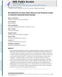 Cover page: Race-Ethnicity, Poverty, Urban Stressors, and Telomere Length in a Detroit Community-based Sample.