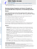 Cover page: Neuropsychological Symptoms and Intrusive Thoughts Are Associated With Worse Trajectories of Chemotherapy-Induced Nausea