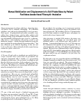 Cover page: Manual Mobilization and Displacement of a Soft Palate Mass by Patient Facilitates Awake Nasal Fiberoptic Intubation