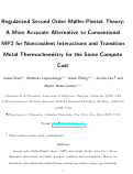 Cover page: Regularized Second-Order Møller–Plesset Theory: A More Accurate Alternative to Conventional MP2 for Noncovalent Interactions and Transition Metal Thermochemistry for the Same Computational Cost