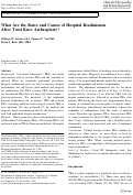 Cover page: What Are the Rates and Causes of Hospital Readmission After Total Knee Arthroplasty?