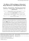 Cover page: The effects of HIV and aging on subcortical shape alterations: A 3D morphometric study