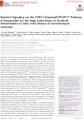 Cover page: Nutrient Signaling via the TORC1-Greatwall-PP2AB55δ Pathway Responsible for the High Initial Rates of Alcoholic Fermentation in Sake Yeast Strains of Saccharomyces cerevisiae
