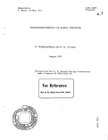 Cover page: THERMOGRAVIMETRY OF SPINEL FERRITES