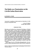 Cover page: The Battle over Termination on the Colville Indian Reservation