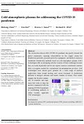 Cover page: Cold atmospheric plasma for addressing the COVID-19 pandemic.