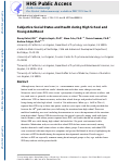 Cover page: Subjective Social Status and Health During High School and Young Adulthood