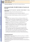 Cover page: An incongruent reality: The N400 in relation to psychosis and recovery