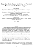 Cover page: Bayesian State Space Modeling of PhysicalProcesses in Industrial Hygiene