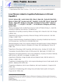 Cover page: Liver Fibrosis Linked to Cognitive Performance in HIV and Hepatitis C