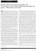 Cover page: Guarding Against Overtesting, Overdiagnosis, and Overtreatment of Older Adults: Thinking Beyond Imaging and Injuries to Weigh Harms and Benefits