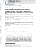 Cover page: Peripheral Artery Disease Is Associated with a Deficiency of Erythrocyte Membrane n‐3 Polyunsaturated Fatty Acids