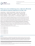 Cover page: Ebola virus, but not Marburg virus, replicates efficiently and without required adaptation in snake cells