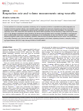 Cover page: Respiration rate and volume measurements using wearable strain sensors.