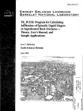 Cover page: TH_PULSE: Program for Calculating Infiltration of Episodic Liquid Fingers in Superheated Rock Fractures - Theory, User's Manual, and Sample Applications