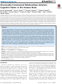 Cover page: Structurally-Constrained Relationships between Cognitive States in the Human Brain