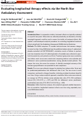 Cover page: Evaluating longitudinal therapy effects via the North Star Ambulatory Assessment.