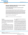 Cover page: Endoscopic endonasal approach for resection of pediatric chordoma with brainstem invasion