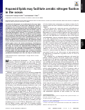 Cover page: Hopanoid lipids may facilitate aerobic nitrogen fixation in the ocean.