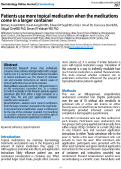 Cover page: Patients use more topical medication when the medications come in a larger container