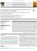 Cover page: Lichen morphospecies diversity and community composition across the Tswalu Kalahari Reserve, South Africa