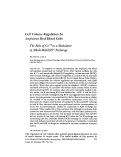 Cover page: Cell volume regulation by Amphiuma red blood cells. The role of Ca+2 as a modulator of alkali metal/H+ exchange.