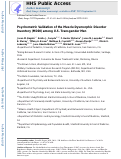 Cover page: Psychometric validation of the Muscle Dysmorphic Disorder Inventory (MDDI) among U.S. transgender men.