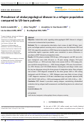 Cover page: Prevalence of otolaryngological disease in a refugee population compared to US‐born patients