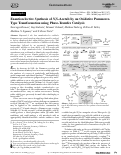 Cover page: Enantioselective Synthesis of N,S‐Acetals by an Oxidative Pummerer‐Type Transformation using Phase‐Transfer Catalysis