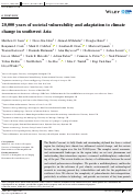 Cover page: 20,000 years of societal vulnerability and adaptation to climate change in southwest Asia