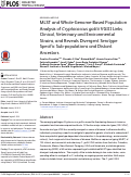 Cover page: MLST and Whole-Genome-Based Population Analysis of Cryptococcus gattii VGIII Links Clinical, Veterinary and Environmental Strains, and Reveals Divergent Serotype Specific Sub-populations and Distant Ancestors