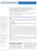 Cover page: Pattern of Frequent But Nontargeted Pharmacologic Thromboprophylaxis for Hospitalized Patients With Cancer at Academic Medical Centers: A Prospective, Cross-Sectional, Multicenter Study