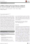 Cover page: Antibiotic resistance genes in an urban river as impacted by bacterial community and physicochemical parameters