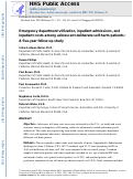 Cover page: Emergency Department Use and Inpatient Admissions and Costs Among Adolescents With Deliberate Self-Harm: A Five-Year Follow-Up Study