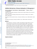 Cover page: Inhibition Mechanisms of Human Indoleamine 2,3 Dioxygenase 1.