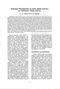 Cover page: Seasonal Fluctuations of Alate Aphid Activity in California Citrus Groves