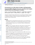 Cover page: Assessment of an in vitro model of rotator cuff degeneration using quantitative magnetic resonance and ultrasound imaging with biochemical and histological correlation