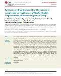 Cover page: Anticancer drug-induced life-threatening ventricular arrhythmias: a World Health Organization pharmacovigilance study.